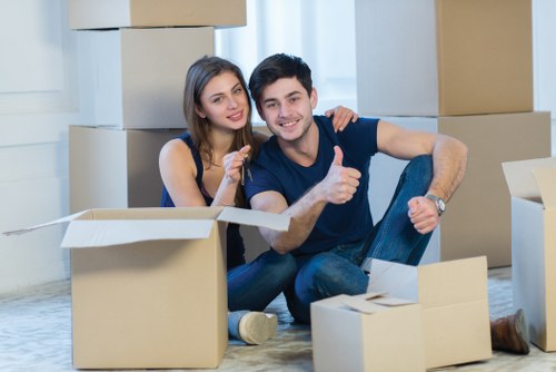 Professional office movers handling furniture and equipment in Earlscourt