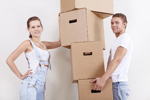 Example storage job in a compact flat near a busy area