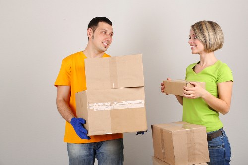 Safety inspection being carried out in a storage unit area